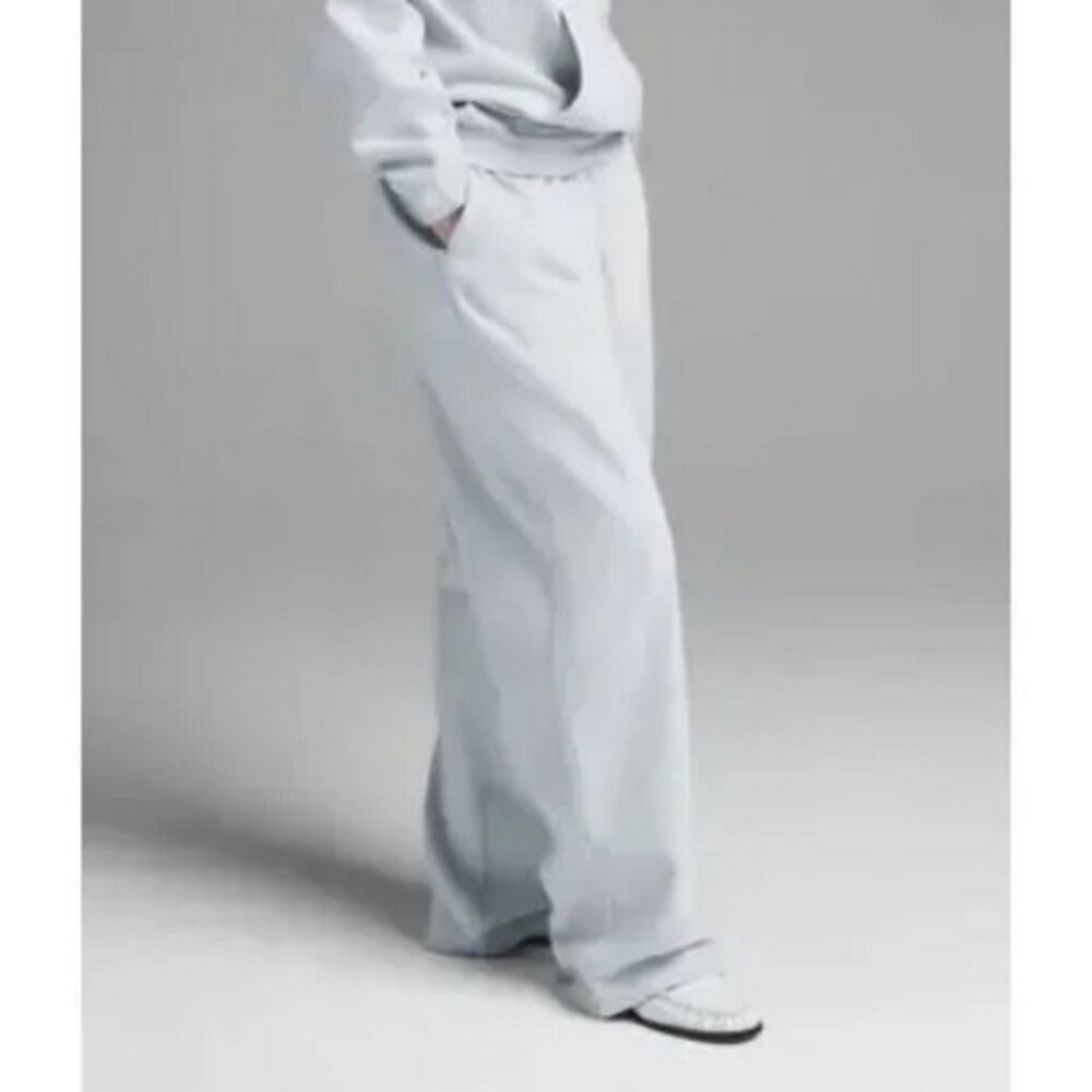 SKIMS BOYFRIEND FLEECE BAGGY SWEATPANTS ZEN BLUE